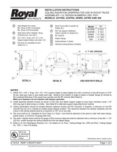 INSTALLATION INSTRUCTIONS CEILING RADIATION DAMPERS