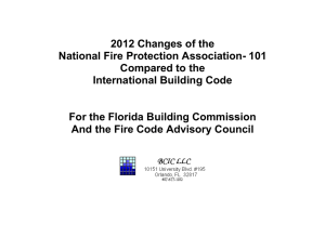 2012 Changes of the National Fire Protection Association