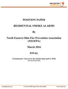 NEOFPA Smoke Alarm Position Paper 2016