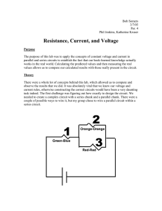 Resistance, Current, and Voltage