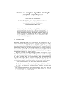 A Sound and Complete Algorithm for Simple - CEUR