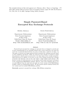 Simple Password-Based Encrypted Key Exchange Protocols