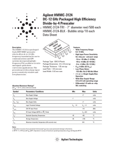 Agilent HMMC-3124 DC-12 GHz Packaged High