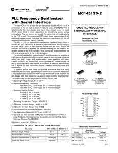MC145170-2 Technical Data Sheet