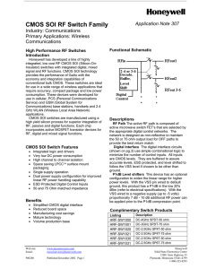 High Performance RF Switches Introduction