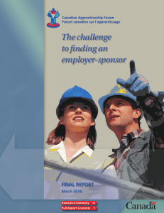 The challenge to finding an employer-sponsor - CAF-FCA