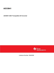 ADC0841 8-Bit P Compatible A/D Converter