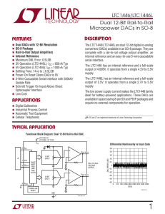 LTC1446/LTC1446L - Dual 12-Bit Rail-to-Rail