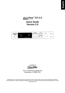 QuietTime GT-2 S User Guide EN