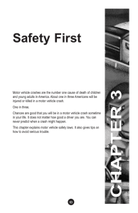 Chapter 3 Safety First - Registry of Motor Vehicles