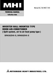 INVERTER WALL MOUNTED TYPE ROOM AIR