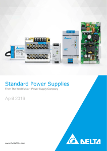 Delta Standard Power Supplies Catalog