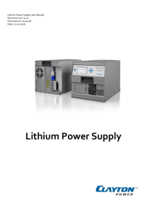 Lithium Power Supply