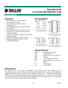 Low Power MicroMonitor Chip