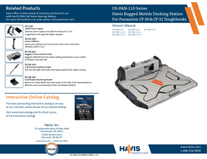 DS-PAN-110 Series Havis Rugged Mobile Docking