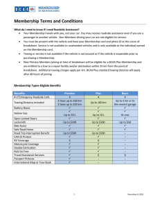 Membership Terms and Conditions