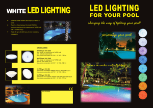 white led lighting for your pool