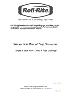 Side to Side Conversion Kit Instructions - Roll-Rite