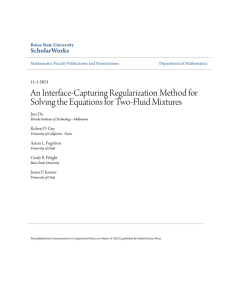 An Interface-Capturing Regularization Method for