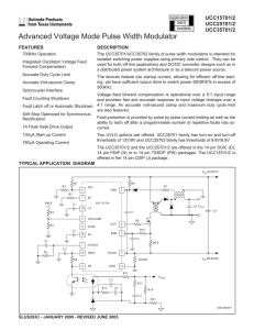 Advanced Voltage Mode Pulse Width Modulator