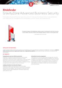 GravityZone Advanced Business Security