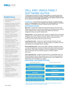 Data Sheet: EMC VMAX3 Family Software Suites