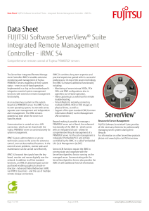 Data Sheet FUJITSU Software ServerView® Suite integrated