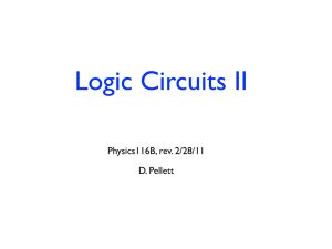 Logic Circuits II - UC Davis Physics