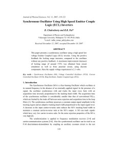 Synchronous Oscillator Using High Speed Emitter Couple Logic