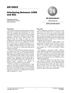 AN1568/D Interfacing Between LVDS and ECL