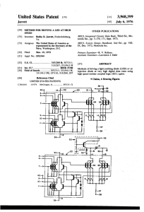 Method for driving a LED at high speed