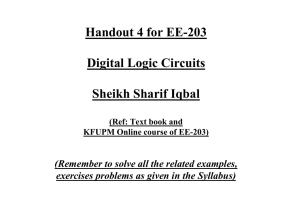 Digital Logic ckts - Faculty Personal Homepage