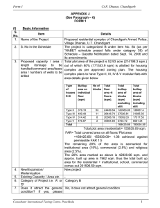 Form-1 CAP, Dhanas, Chandigarh APPENDIX