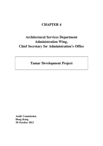 CHAPTER 4 Architectural Services Department Administration Wing