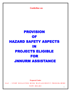 Provision of Hazard Safety Aspects in Projects Eligible for JNNURM