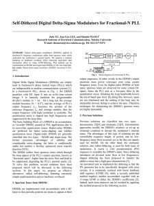 Self-Dithered Digital Delta-Sigma Modulators for Fractional