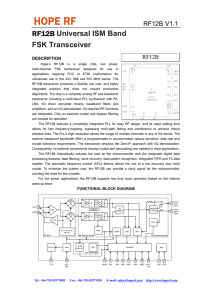 RF12B IC Datasheet