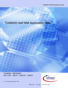 TUA6045 Half NIM Application Note