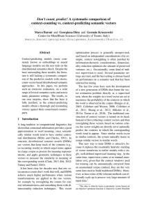 Don`t count, predict! A systematic comparison of context - clic