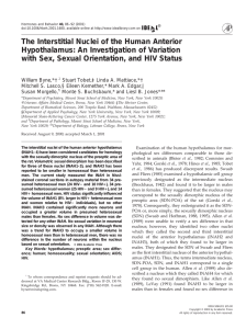 The Interstitial Nuclei of the Human Anterior Hypothalamus: An