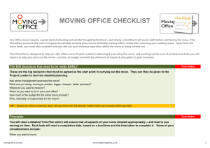 moving office checklist