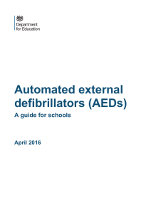 Automated external defibrillators