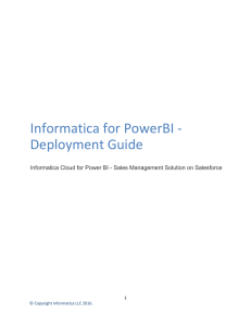 Informatica for PowerBI - Deployment Guide