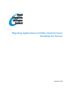 Migrating Applications to Public Cloud Services: Roadmap for Success