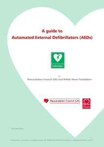 A guide to Automated External Defibrillators (AEDs)