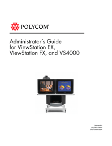 ViewStation EX/FX and VS4000 Administrator`s