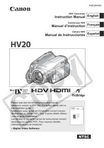 Canon HV20