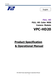 VPC-HD20 Instrucional Manual