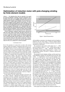 Technical article Optimization of induction motor with pole