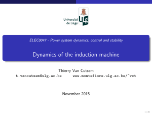Dynamics of the induction machine